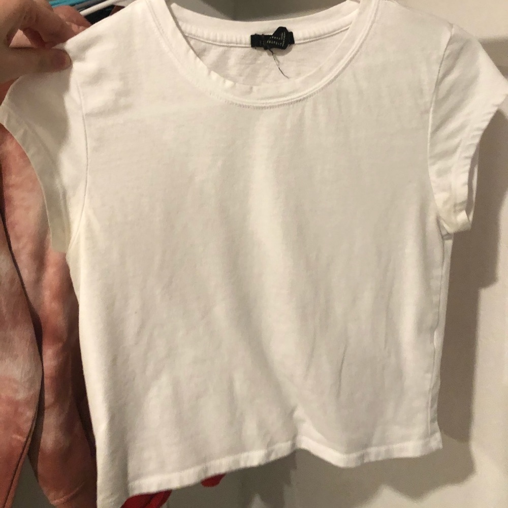 Simply White Cropped Tee